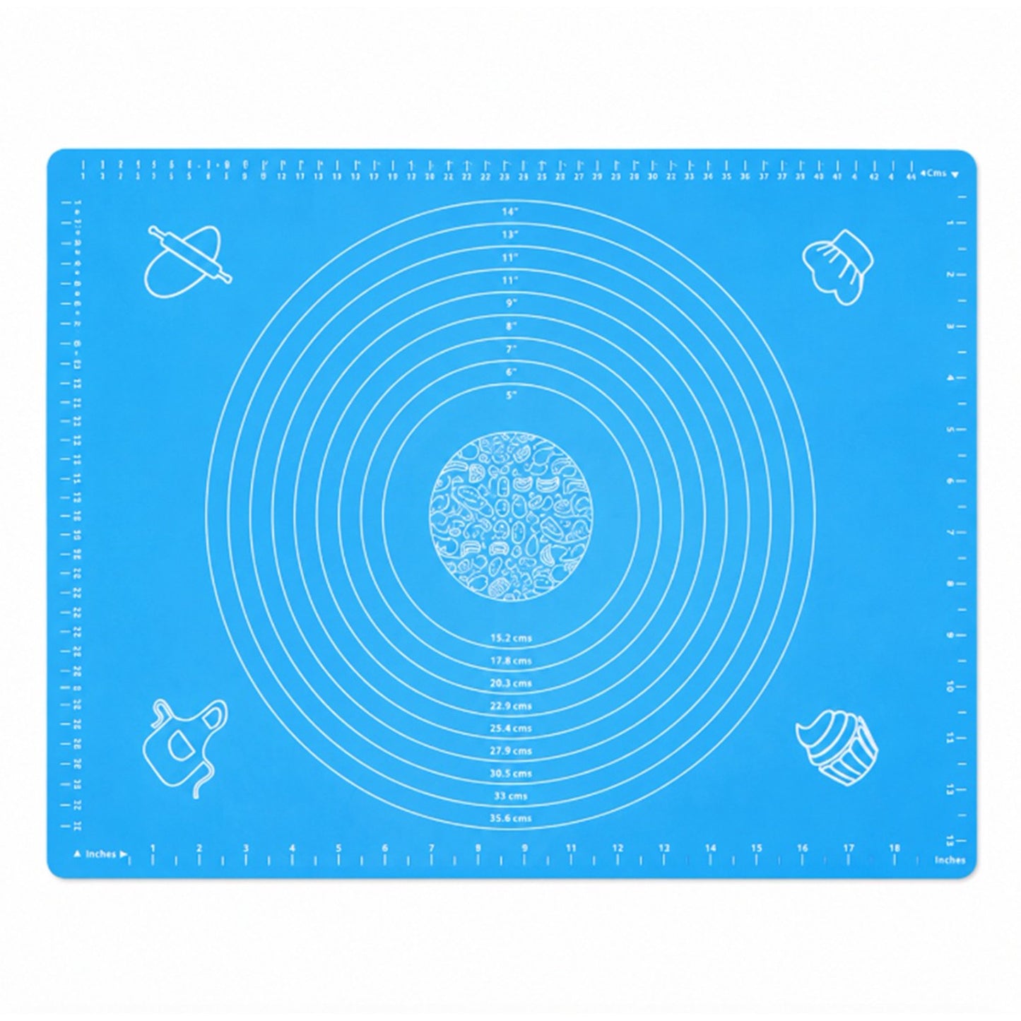 Silicone Baking & Rolling Mat with Measurement Guide – Non-Stick, Reusable, Easy to Clean