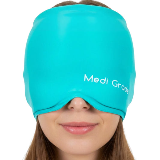 Migraine Relief Cap – Cooling Gel Headache Hat & Cold Therapy Mask