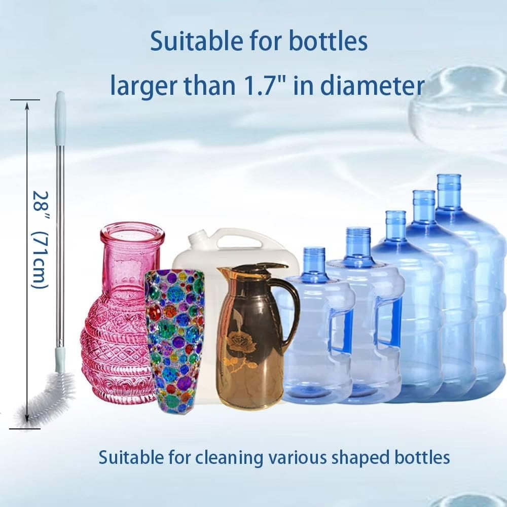 19 Litre Water Bottle Cleaning Brush with Stainless Steel Rod