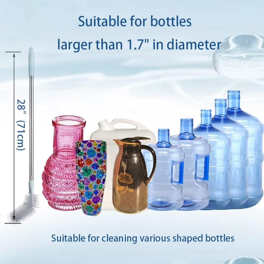 19 Litre Water Bottle Cleaning Brush with Stainless Steel Rod