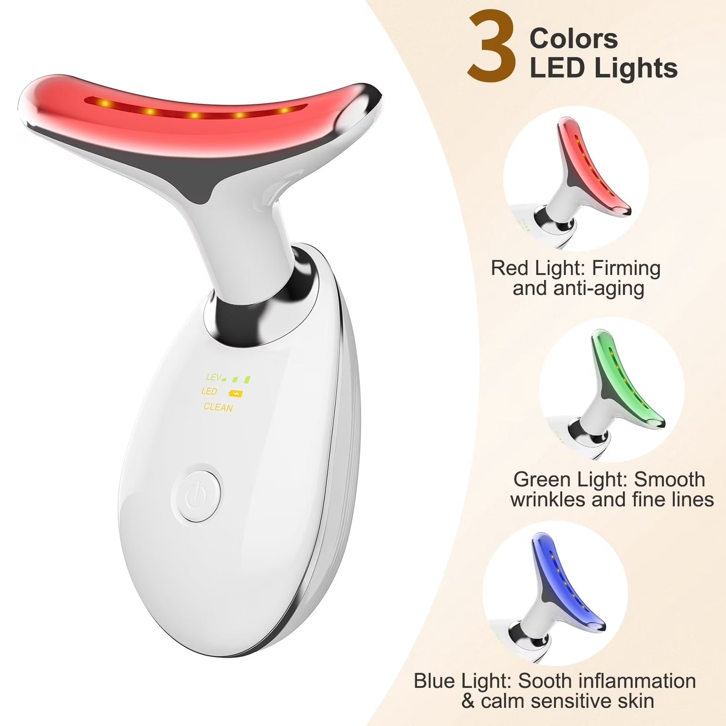 3-in-1 EMS Electric Face Massager – Anti-Wrinkle & Skin Tightening Device